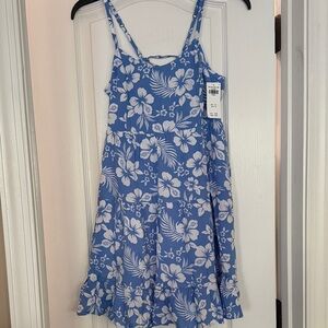 Hollister Blue and White Floral Mini Dress